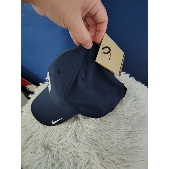 M/L Nike Rise Hat Cap Dri Fit Navy Blue Training Golf Adjustable New - Picture 5 of 7